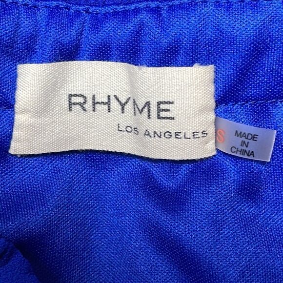 Rhyme Los Angeles Blue, Strapless Dress, Size Small - Picture 9 of 11